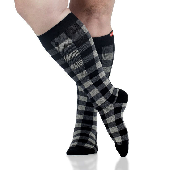 Montana Plaid (Cotton Compression Socks)