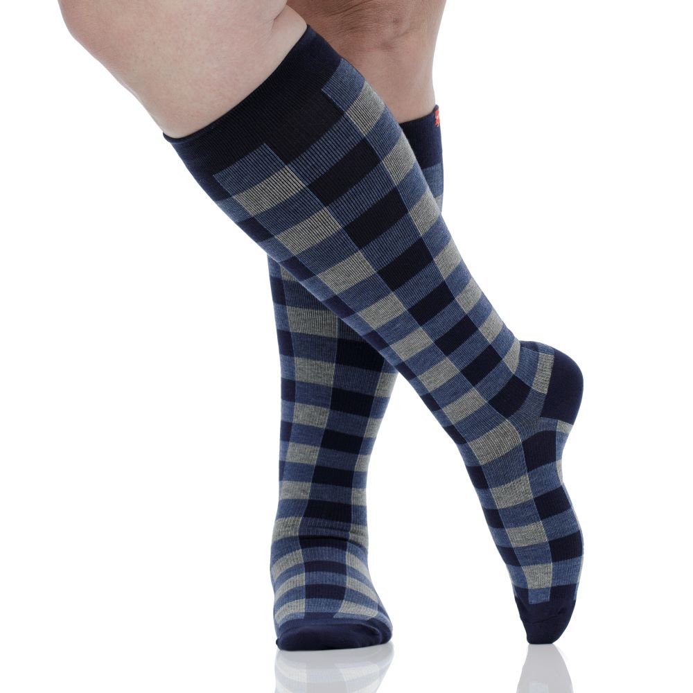 Montana Plaid (Cotton Compression Socks)