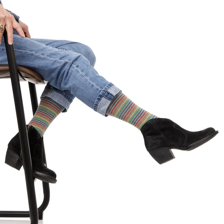 Pinstripe (Cotton Compression Socks)