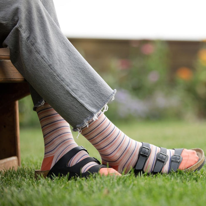 Pinstripe (Cotton Compression Socks)