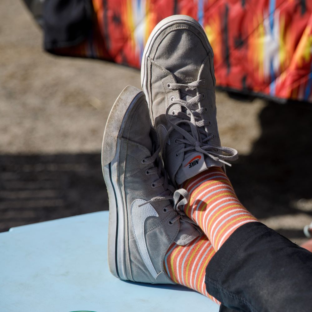 Pinstripe (Cotton Compression Socks)