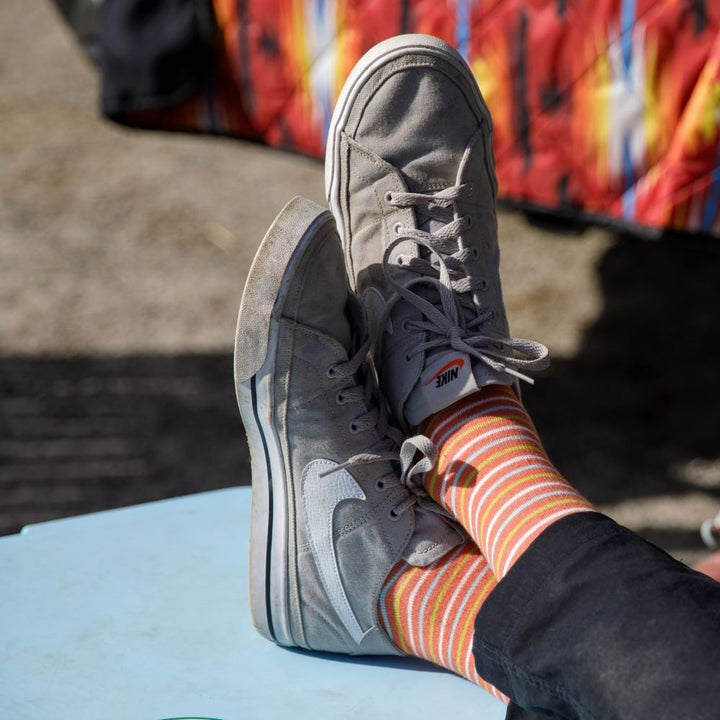 Pinstripe (Cotton Compression Socks)