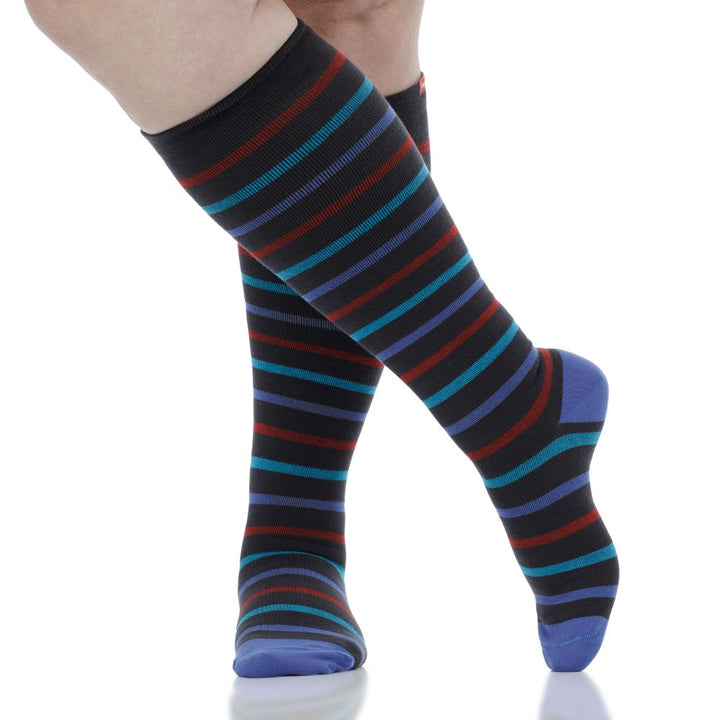 Simple Stripe (Merino Wool Compression Socks)