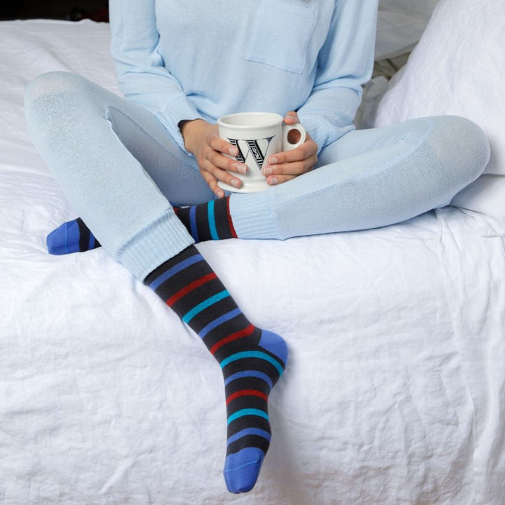 Simple Stripe (Merino Wool Compression Socks)