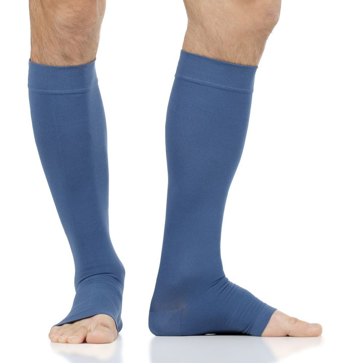 20-30 mmHg: Solid (Open Toe - Moisture-wick Nylon Compression Socks)
