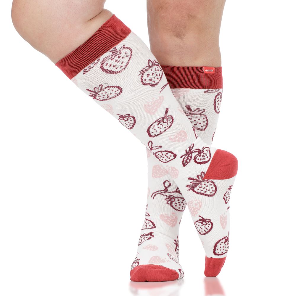 Strawberries (Cotton Compression Socks)