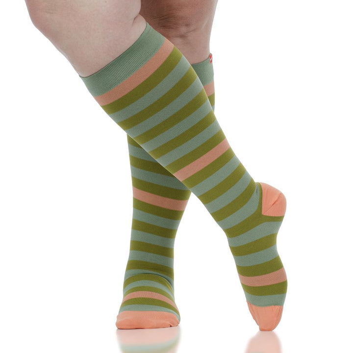 Thick Stripe (Nylon Compression Socks)