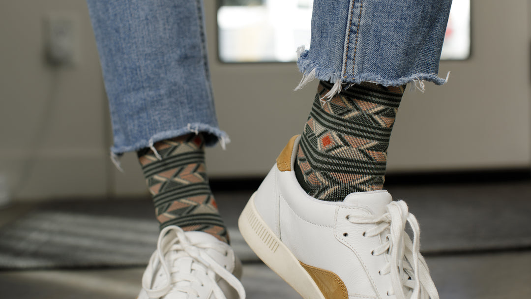Compression socks with jeans