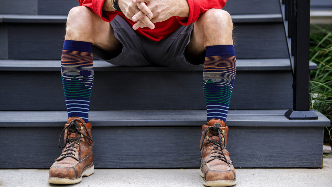 VIM & VIGR Compression Socks on elderly