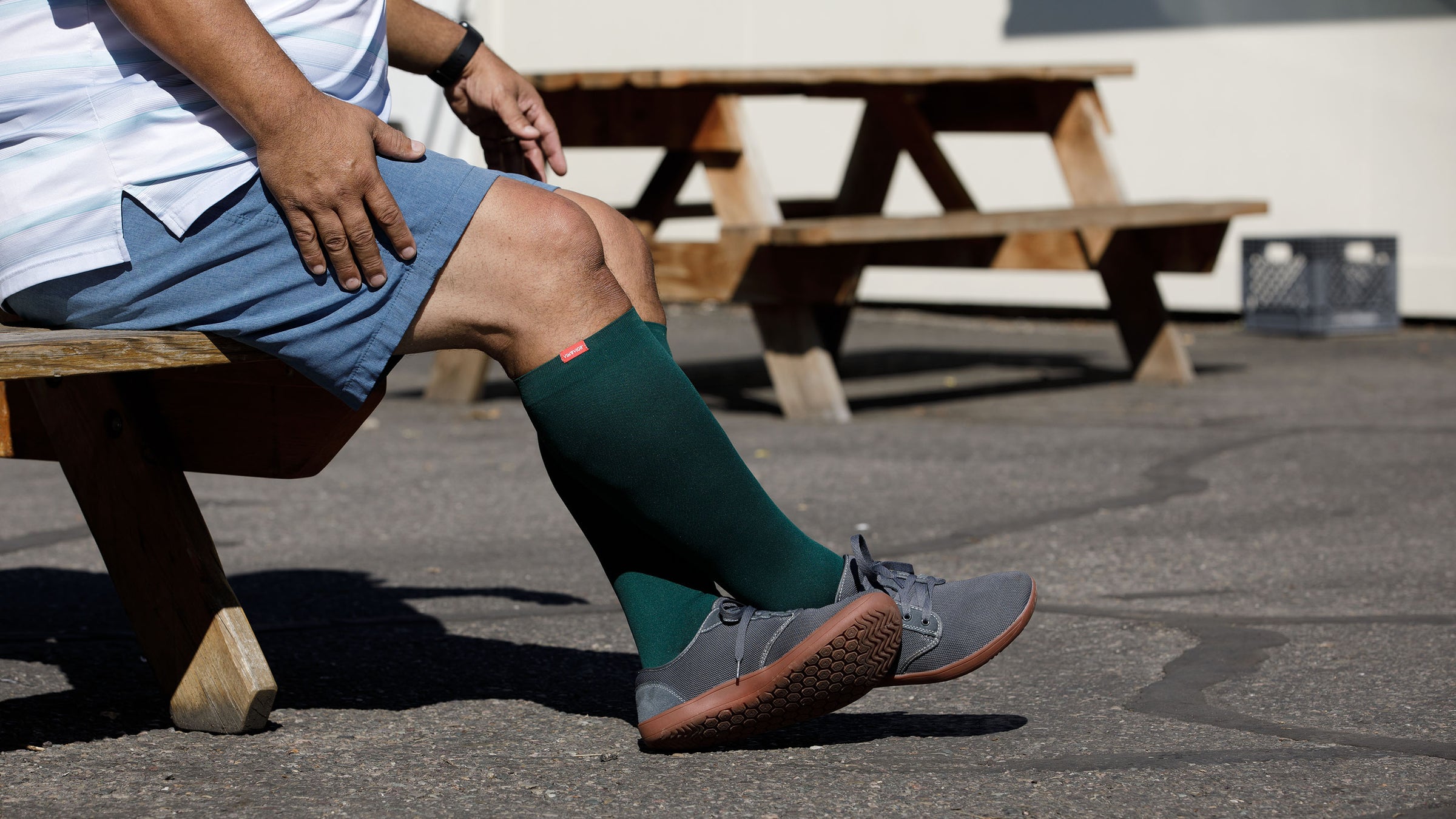 Men's Wide Calf Compression Socks - Reduce Leg Swelling