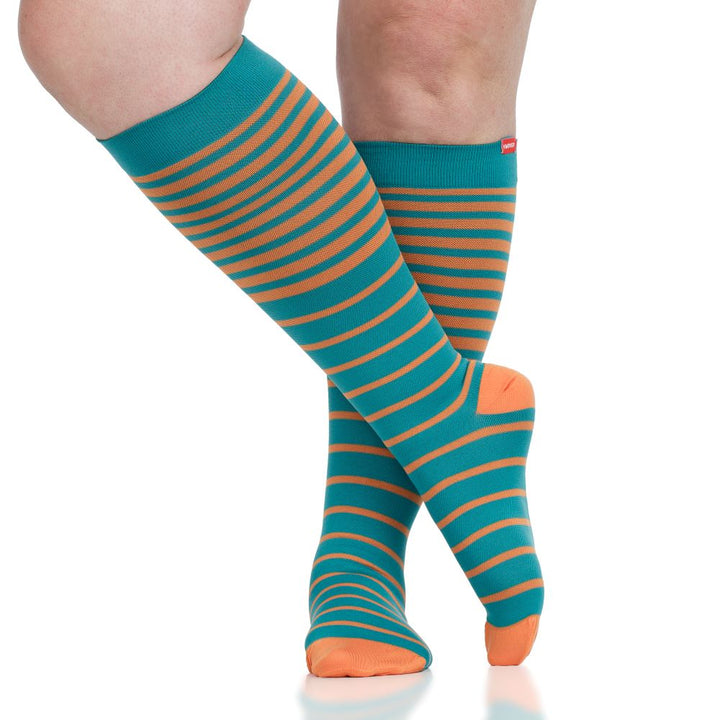 Falling Stripe (Nylon Compression Socks)