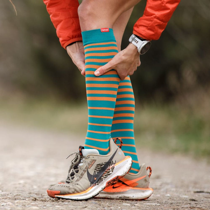 Falling Stripe (Nylon Compression Socks)