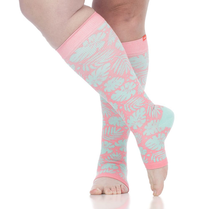 20-30 mmHg: Miami Vice (Open Toe Sock - Cotton)