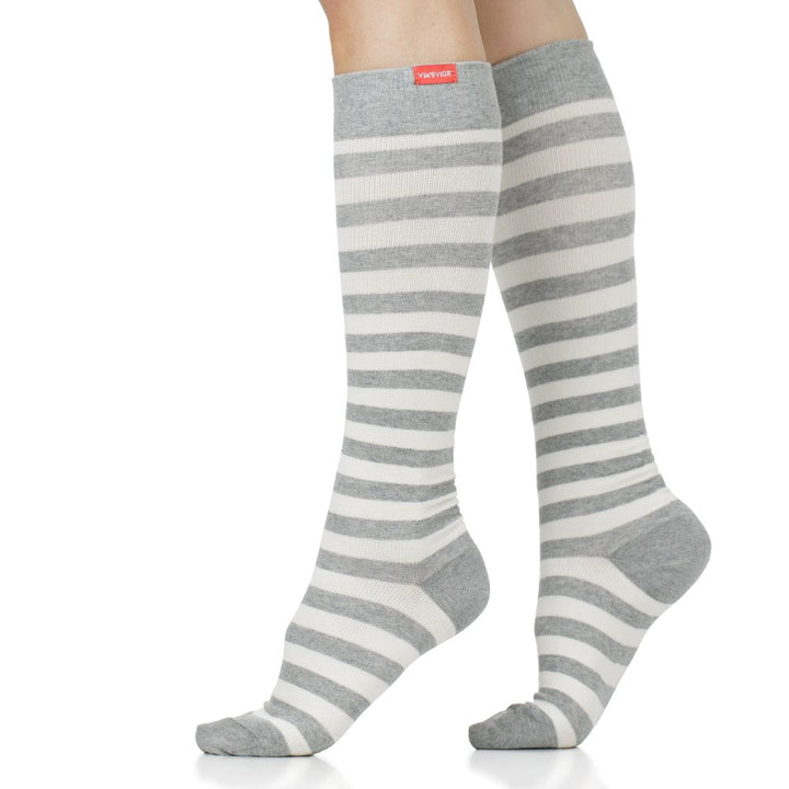 Parisian Stripe (Merino Wool Compression Socks)