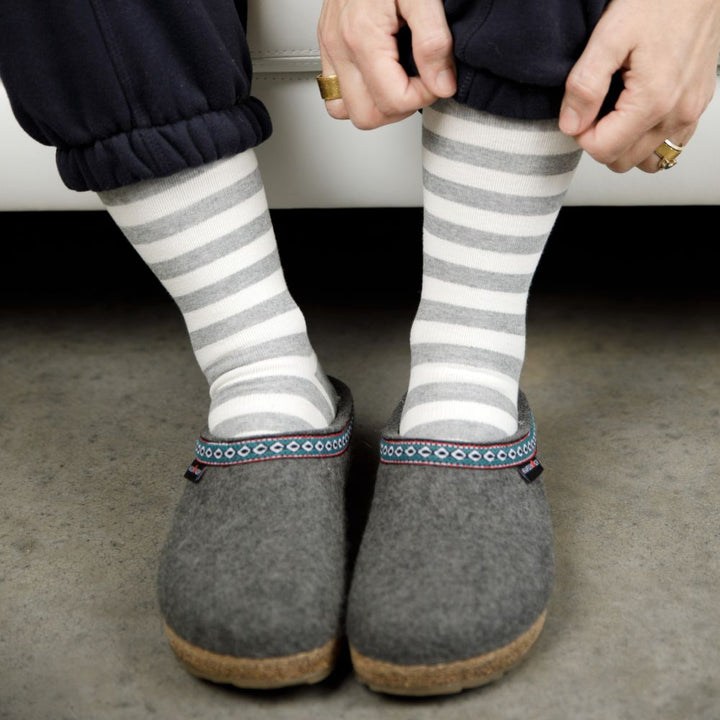 Parisian Stripe (Merino Wool Compression Socks)