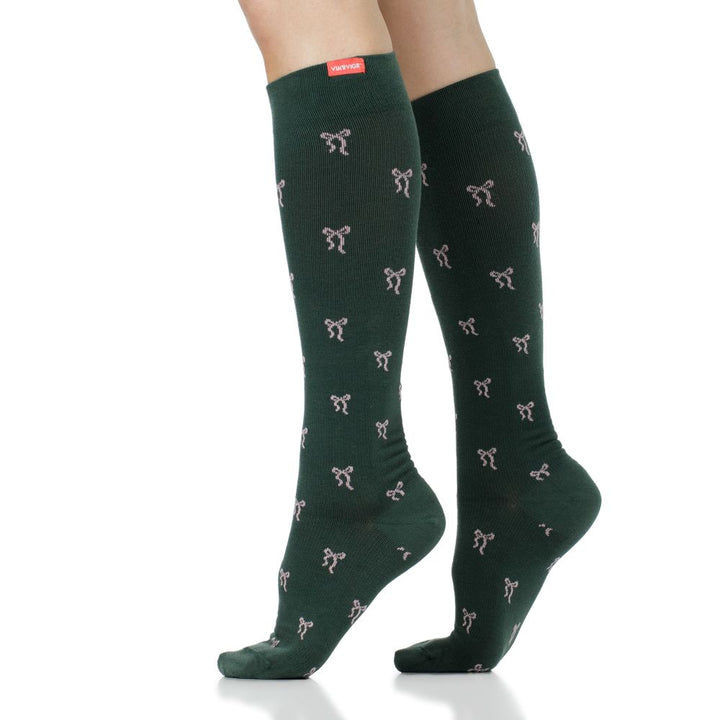 Petite Bows (Merino Wool Compression Socks)