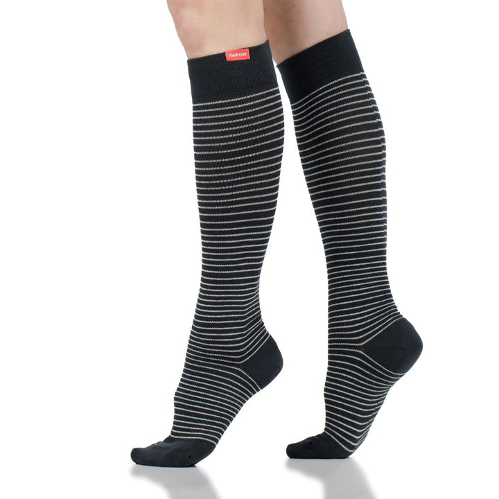 Pinstripe (Cotton Compression Socks)