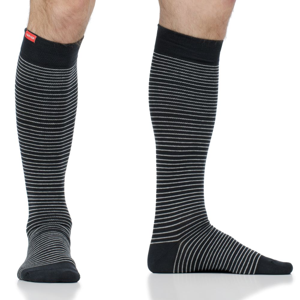 Pinstripe (Cotton Compression Socks)