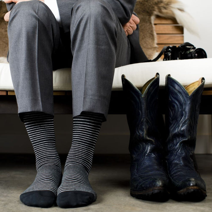 Pinstripe (Cotton Compression Socks)