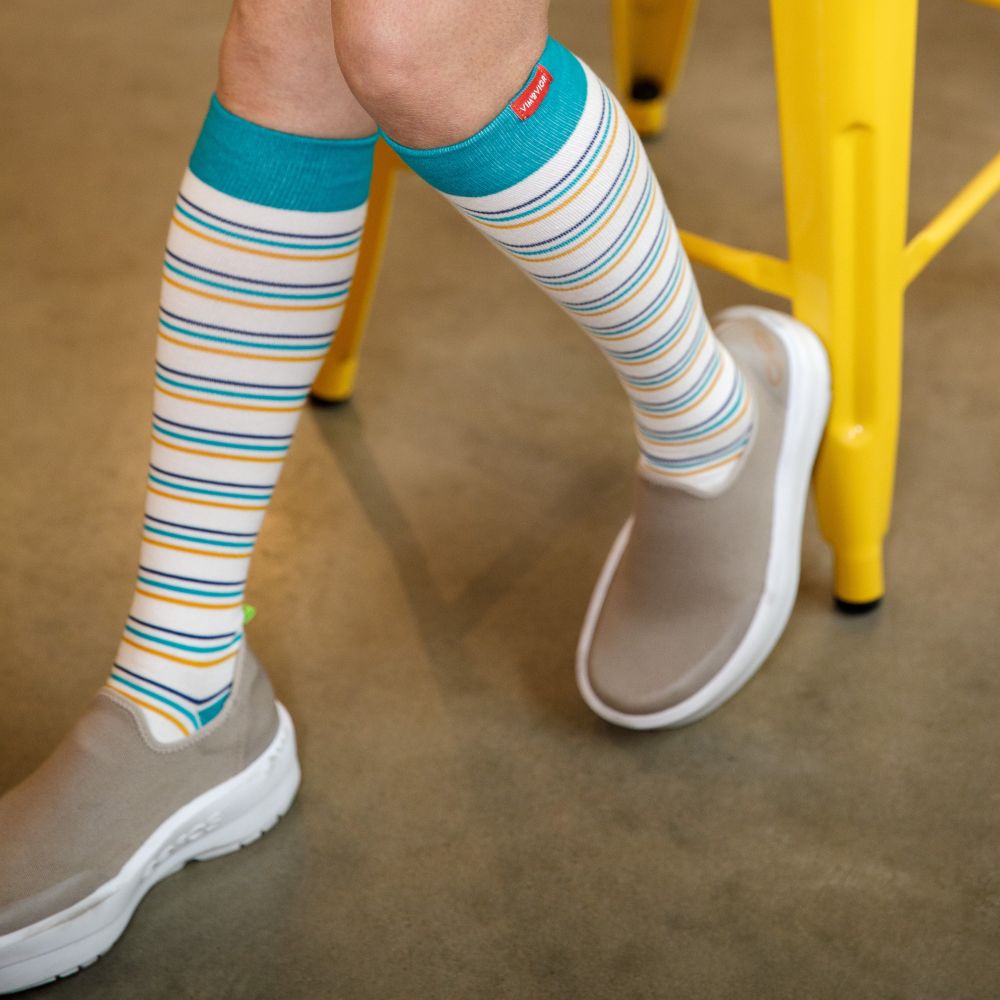 Reed Stripe (Cotton Compression Socks)
