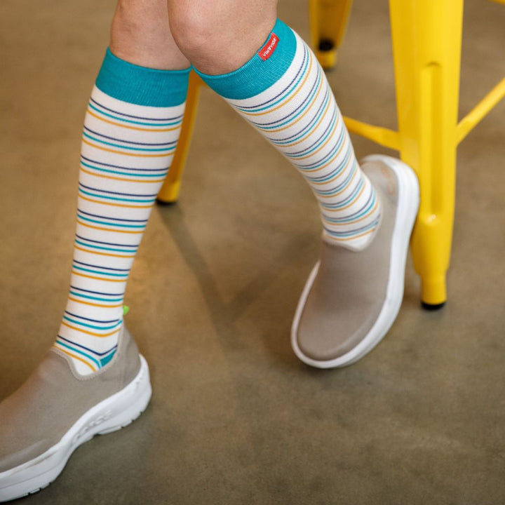 Reed Stripe (Cotton Compression Socks)