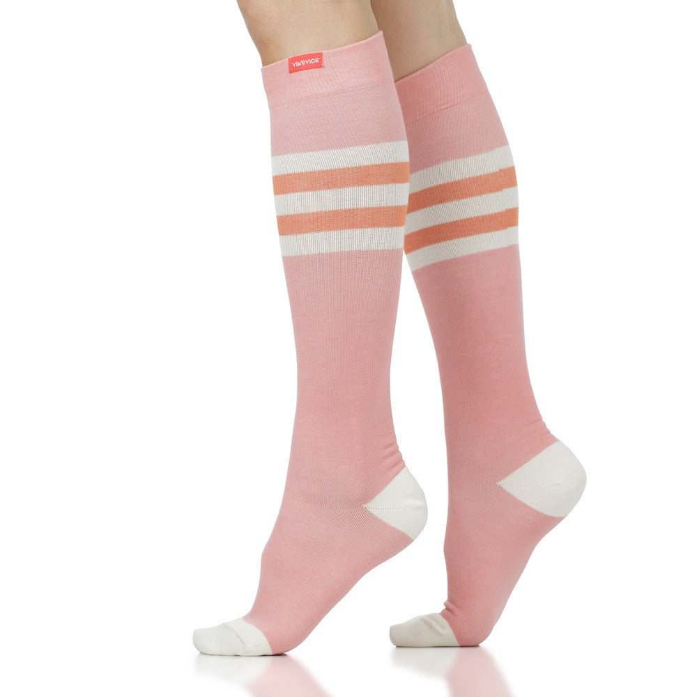 Rugby Stripe (Cotton Compression Socks)