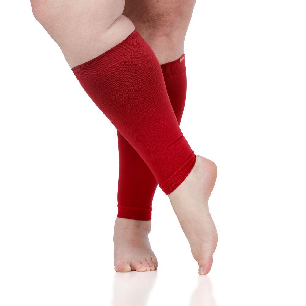Red, White, & Blue Stripe Compression Calf Sleeves  Calf sleeve, Compression  calf sleeves, Knee high compression socks
