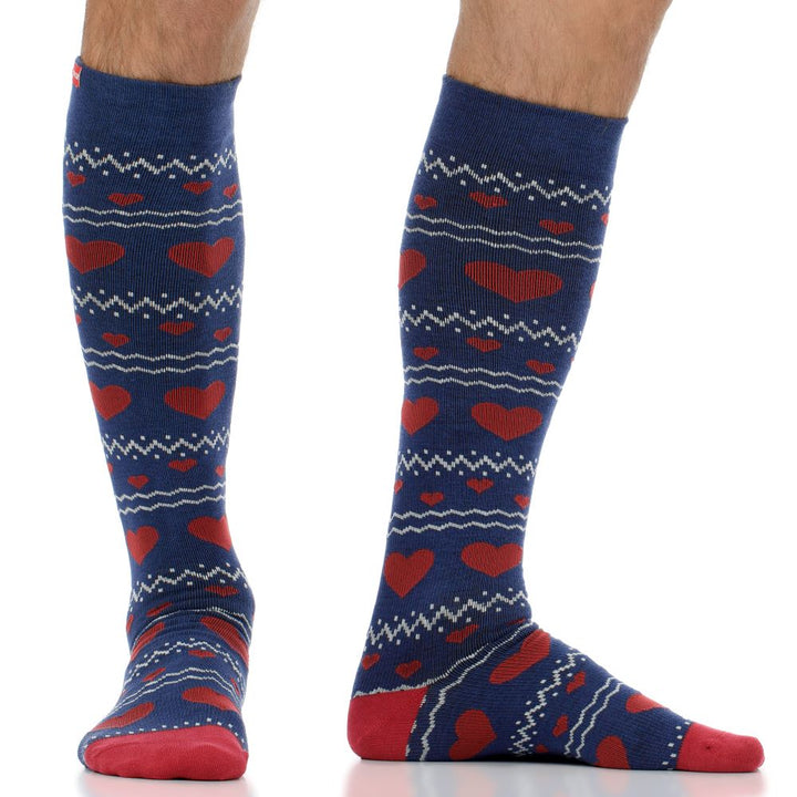 Sweetheart Stitch (Cotton Compression Socks)