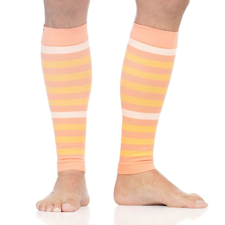 15-20 mmHg: Compression Leg Sleeves - Thick Stripe (Nylon)