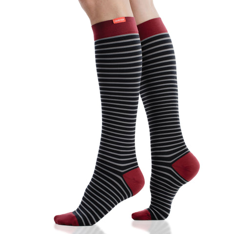 30-40 mmHg: Little Stripe (Nylon Compression Socks)
